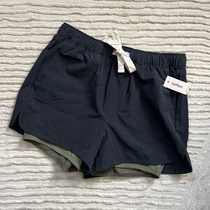 Black athletic shorts